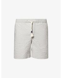 Orlebar Brown - Sonoran Striped Cotton-Seersucker Shorts - Lyst
