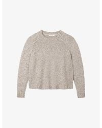 The White Company - Relaxed-Fit Knitted Cotton-Blend Jumper - Lyst