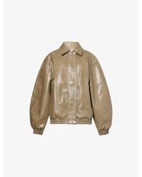 Frankie Shop - Prescott Relaxed-Fit Faux-Leather Jacket - Lyst