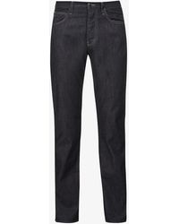 Emporio Armani - J21 Regular-fit Straight Stretch-denim Jeans - Lyst
