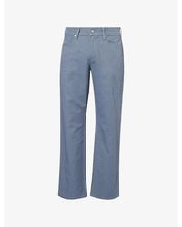 Citizens of Humanity - Elijah Straight-Leg Cotton-And-Linen Trousers - Lyst