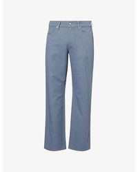 Citizens of Humanity - Elijah Straight-Leg Cotton-And-Linen Trousers - Lyst