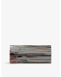 Jimmy Choo - Sweetie Marble-Effect Tpu Clutch Bag - Lyst