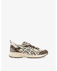 Asics - Gel-Nunobiki Faux-Leather And Mesh Low-Top Trainers - Lyst