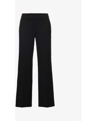 Spanx - The Perfect Pant Mid-rise Wide-leg Rayon-blend Trouser - Lyst