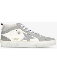Golden Goose - Mid Star 60467 Logo-print Leather Mid-top Trainers - Lyst