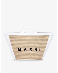 Marni - Tropicalia Small Cotton-blend Basket Bag - Lyst