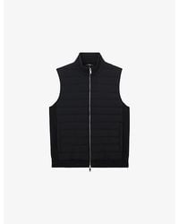 Reiss - Newford Funnel-Neck Quilted Gilet - Lyst