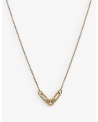 Rachel Jackson - Stellar Hardware 22ct Yellow –gold-plated Sterling-silver Pendant Necklace - Lyst