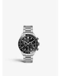 Tag Heuer Cbn2a1b.ba0643 Carrera Stainless Steel Chronograph Watch - Metallic