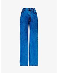 Vivienne Westwood - Ray Brand-patch Mid-rise Straight-leg Denim-blend Jeans - Lyst