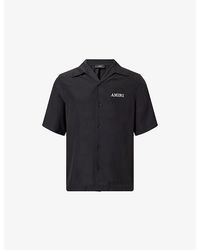 Amiri - Logo-Embroidery Camp Woven Shirt - Lyst