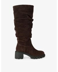 Carvela Kurt Geiger - Ignite Suede Heeled Knee-High Boots - Lyst