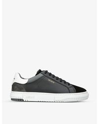 Axel Arigato - Atlas Contrast-panel Leather And Suede Low-top Trainers - Lyst