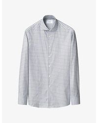 Eton - Checked Regular-Fit Cotton-Twill Shirt - Lyst