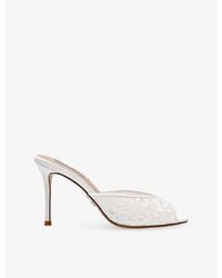Steve Madden - Rollout Lace Heeled Mules - Lyst