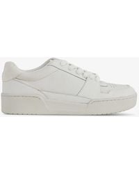 Reiss - Frankie Perforated Leather Low-top Trainers - Lyst