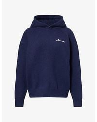 ADANOLA - Logo-Embroidered Oversize Cotton-Knit Hoody - Lyst