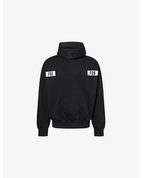 Fear Of God - Logo-Patch 90's Cotton-Jersey Hoody - Lyst