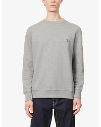 Paul Smith - Zebra Brand-Embroidered Cotton Sweatshirt - Lyst