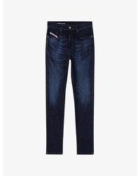 DIESEL - 2019 D-Strukt 0Adbl Slim-Fit Stretch-Denim Jeans - Lyst