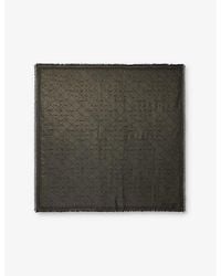 Zadig & Voltaire - Glenn Monogram-Jacquard Metallic-Woven Scarf - Lyst