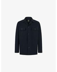 BOGGI - Flap-Pocket Regular-Fit Stretch-Woven Overshirt - Lyst