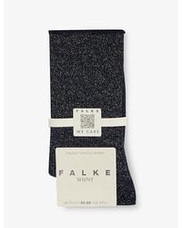 FALKE - Shiny-Finish Mid-Calf Knitted Socks - Lyst