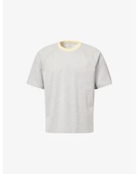 Ami Paris - Ami De Coeur Embroidered Logo Cotton-Jersey T-Shirt - Lyst