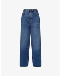 FRAME - X Amelia The Detour Wide-Leg Denim Jeans - Lyst