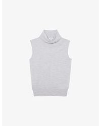 Reiss - Harper Sleeveless Wool Top - Lyst