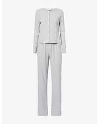THE NAP CO - Pointelle Cotton Pyjama Set - Lyst