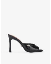 Carvela Kurt Geiger - Isabella Heeled Faux-Leather Mules - Lyst