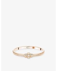 Piaget - Possession 18Ct Rose- And 0.09Ct Brilliant-Cut Diamond Bangle - Lyst