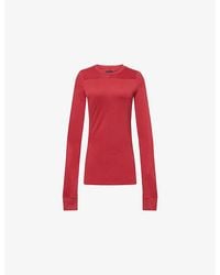 Rick Owens - Girder Long-Sleeves Cotton-Jersey T-Shirt - Lyst