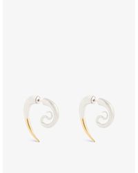 Panconesi - Spina Serpent 18ct Yellow-gold Brass-plated Earrings - Lyst