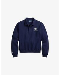 Polo Ralph Lauren - X Wimbledon Brand-Embroidered Cotton-Blend Sweatshirt - Lyst