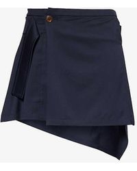 Vivienne Westwood - Vy Meghan Wrap-around Wool Mini Skirt - Lyst