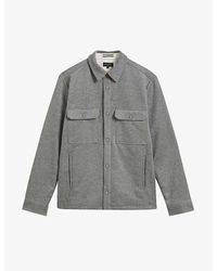 Ted Baker - Anderby Wool-blend Overshirt - Lyst