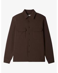 Sandro - Long-Sleeved Chest-Pocket Woven Shirt - Lyst