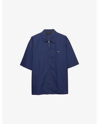 Prada - Short-Sleeved Technical Cotton Shirt - Lyst