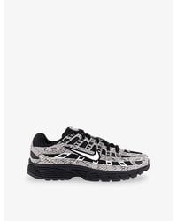 Nike - P-6000 Mesh And Leather Trainers - Lyst