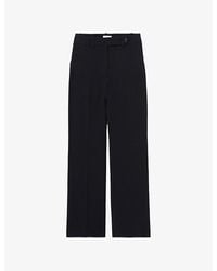 Claudie Pierlot - Tailored Straight-Leg Mid-Rise Woven Trousers - Lyst