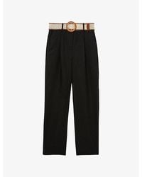 Reiss - Beau Tapered-Leg Linen Trousers - Lyst