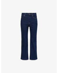 GOOD AMERICAN - Good Legs Cropped Mini Boot-Cut Denim Jeans - Lyst