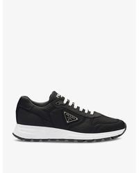 Prada - Prax 01 Re-nylon Logo-plaque Recycled-nylon Low-top Sneakers - Lyst