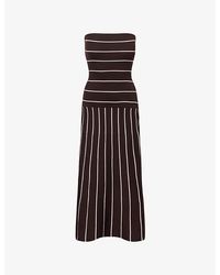 Pretty Lavish - Pixie Bandeau Knitted Midi Dress - Lyst