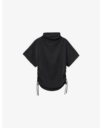 AllSaints - Leslie Drawstring-Sides Satin Top - Lyst