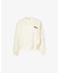 ADANOLA - Varsity Oversized Cotton-Blend Sweatshirt - Lyst