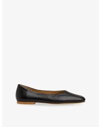 Whistles - Clean Leather Ballet Flats - Lyst